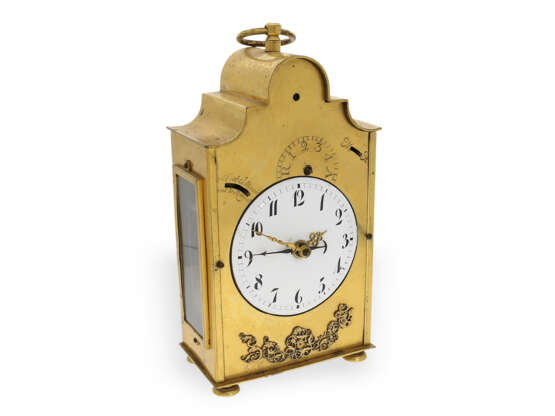 Travel clock: rare, early French travel clock with verge esca… - фото 3