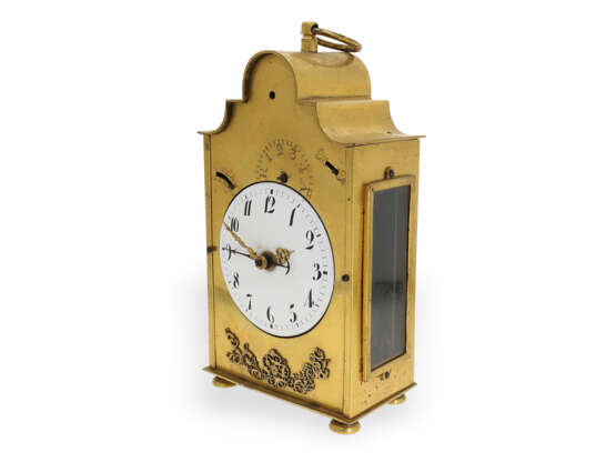 Travel clock: rare, early French travel clock with verge esca… - фото 4