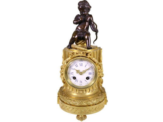 Table clock: French bronze clock, signed Z & CS Paris No. 112… - фото 1