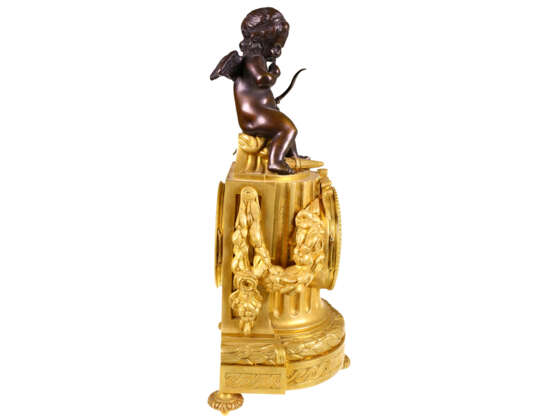 Tischuhr: französische Bronze Pendule, signiert Z & CS Paris… - Foto 6