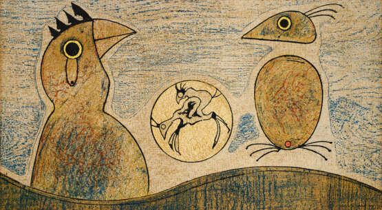 Max Ernst. Rêve surréaliste. Le deux Coqs - Foto 1