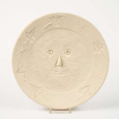 Pablo Picasso Ceramics. Face with leaves