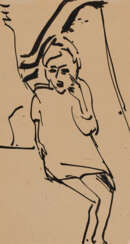 Ernst Ludwig Kirchner. Untitled (Sitting Woman)