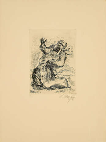 Ludwig Meidner. Mixed lot of 2 etchings - фото 2