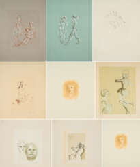 Leonor Fini. Mixed lot of 9 prints
