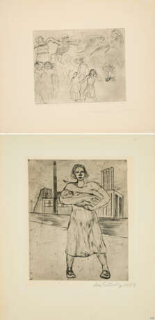 Lea Grundig-Langer. Mixed Lot of 2 Etchings - фото 1
