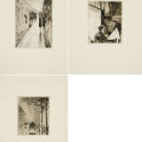 Lesser Ury. Mixed lot of 3 etchings - фото 1
