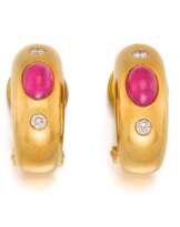 Ruby-Diamond-Ear Clip-Ons