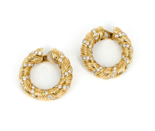 Diamond-Creole-Earrings - photo 1
