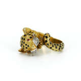 Panther-Emaille-Diamond-Ring - photo 1