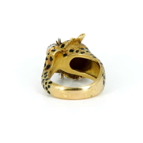 Panther-Emaille-Diamond-Ring - photo 3