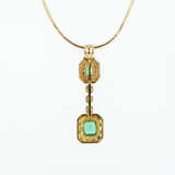 Emerald-Diamond-Pendant-Necklace - photo 2