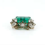 Emerald-Diamond-Brooch - фото 2