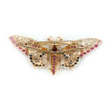 Butterfly-Gemstone-Diamond-Brooch - photo 3