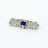 Lapis-Lazuli-Diamond-Brooch - photo 1