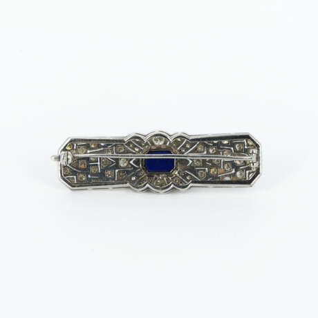 Lapis-Lazuli-Diamond-Brooch - фото 3