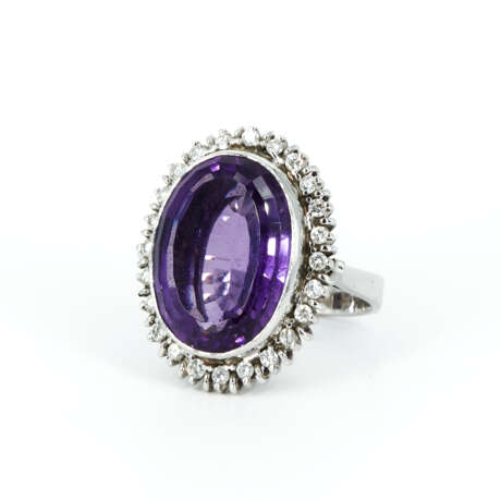 Amethyst-Diamant-Ring - Foto 1