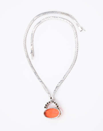 Coral-Diamond-Necklace - фото 4