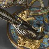 AN UNUSUAL CLOISONN&#201; ENAMEL BASIN WITH MAGPIES - photo 6