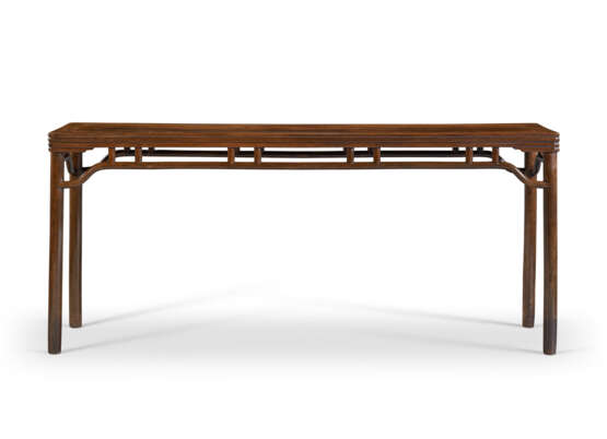 A JUMU `BAMBOO`-STYLE CORNER-LEG TABLE - photo 1