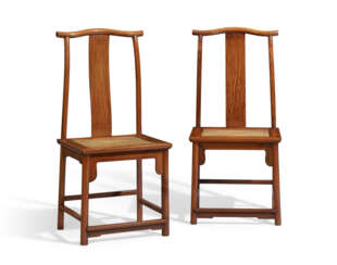 A PAIR OF HUANGHUALI SIDE CHAIRS
