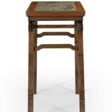 A VERY RARE GREEN MARBLE-INSET HUANGHUALI WINE TABLE - фото 4