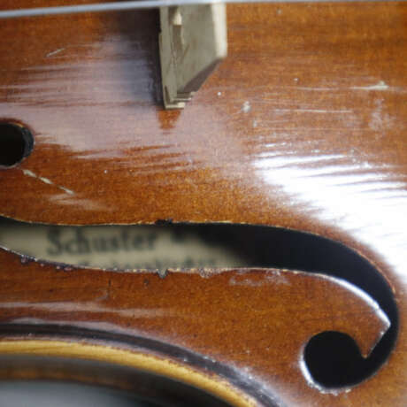Alte deutsche Geige - 4/4 Größe, Schuster und Co, Markneuenk… - Foto 13