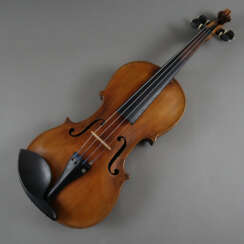 Schmale Geige - Italien, auf dem Faksimile-Etikett bezeichne…