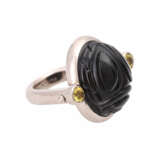 Skarabäus Ring mit gelben Saphiren - фото 2