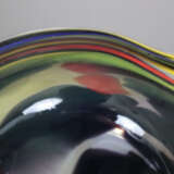 Fußvase - 20. Jh., farbloses Glas mit Farbeinschmelzungen, a… - photo 5