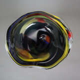 Fußvase - 20. Jh., farbloses Glas mit Farbeinschmelzungen, a… - фото 8