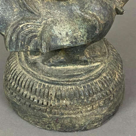 Großes altes Opiumgewicht - in Gestalt einer Hintha (mythisc… - Foto 8