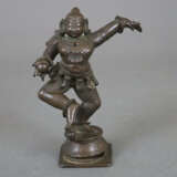 Tanzender Krishna mit der Butterkugel - Indien, Kupferlegier… - photo 1