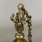 Tempelglocke mit vollrunder Ganesha-Figur als Bekrönung - Br… - фото 3