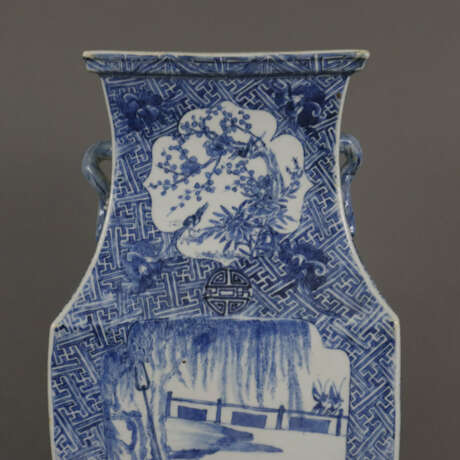 Rechteckige Balustervase - China, späte Qing -Dynastie, Porz… - photo 6