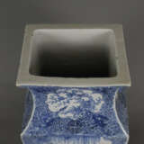 Rechteckige Balustervase - China, späte Qing -Dynastie, Porz… - photo 7