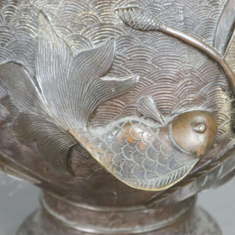 Vase/Räuchergefäß - China, Bronze, braun patiniert, zweiteil… - Foto 15