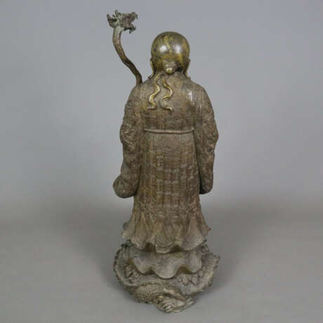 Figürliche Bronze „Shoulao“ - China, ausgehende Qing-Dynasti… - photo 3