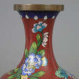 Cloisonné Vase - China, ausgehende Qing-Dynastie, Balusterfo… - photo 4