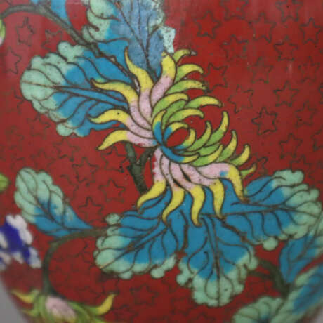Cloisonné Vase - China, ausgehende Qing-Dynastie, Balusterfo… - Foto 6