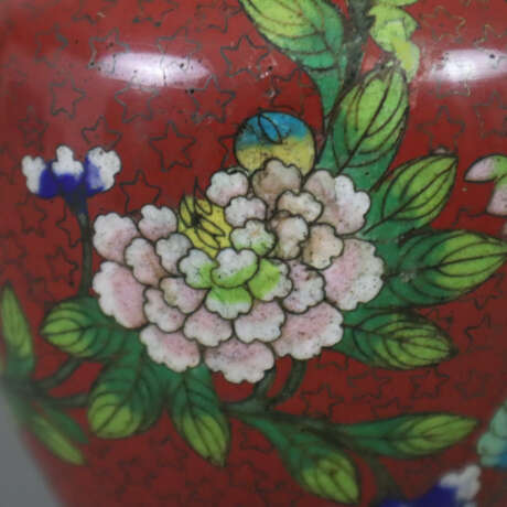 Cloisonné Vase - China, ausgehende Qing-Dynastie, Balusterfo… - Foto 9