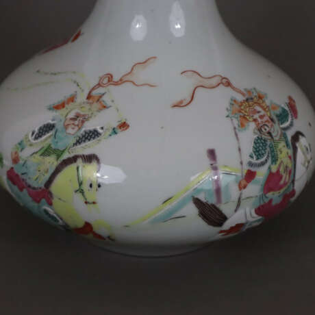 Famille rose-Porzellanvase - China 20. Jh., gedrückte Flasch… - photo 5