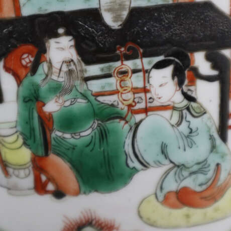 Ein Paar Famille verte-Vasen - China, Porzellan, gebauchte F… - photo 3
