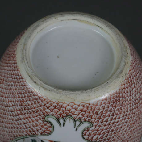 Ein Paar Famille verte-Vasen - China, Porzellan, gebauchte F… - photo 4