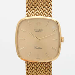 ROLEX Herrenuhr "Cellini Cushion", ca. 1970er Jahre, Gelbgold 18K.