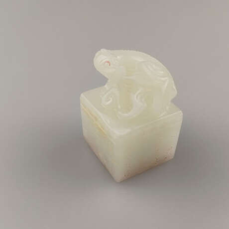 Siegelstempel - China, ausgehende Qing-Dynastie, weiße Jade … - photo 1