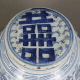 Blau-weißer Deckeltopf - China, ausgehende Qing-Dynastie, sp… - photo 2