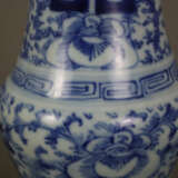 Blau-weiße Balustervase - China, ausgehende Qing-Dynastie, s… - Foto 5