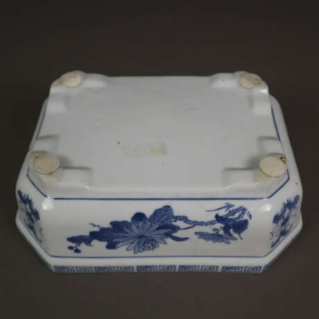 Blau-weiße Jardinière - Porzellan, China 20.Jh., oktogonale … - Foto 7