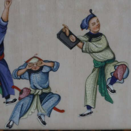 Zwei chinesische Malereien auf Reispapier - China, 1.Hälfte … - Foto 2